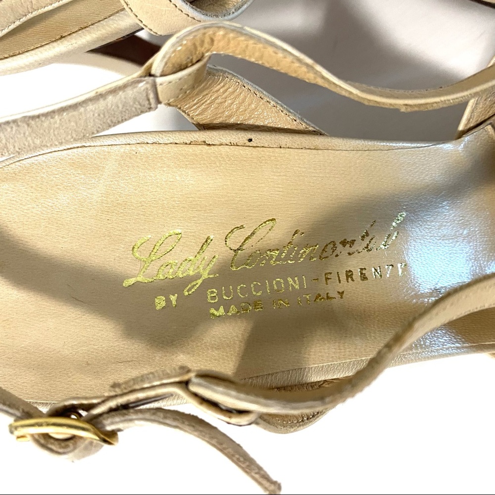Cap-toe Genuine Leather Lady Continental Heels - Picture 10 of 12